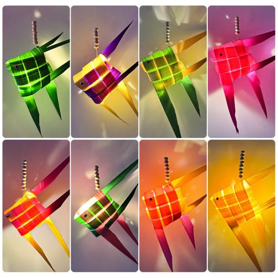 Hand-Woven Goldfish Lantern DIY Handcrafted Hand Held Bamboo Fish Lantern for Chinese Spring Festival Mid-Autumn Hanfu Cosplay