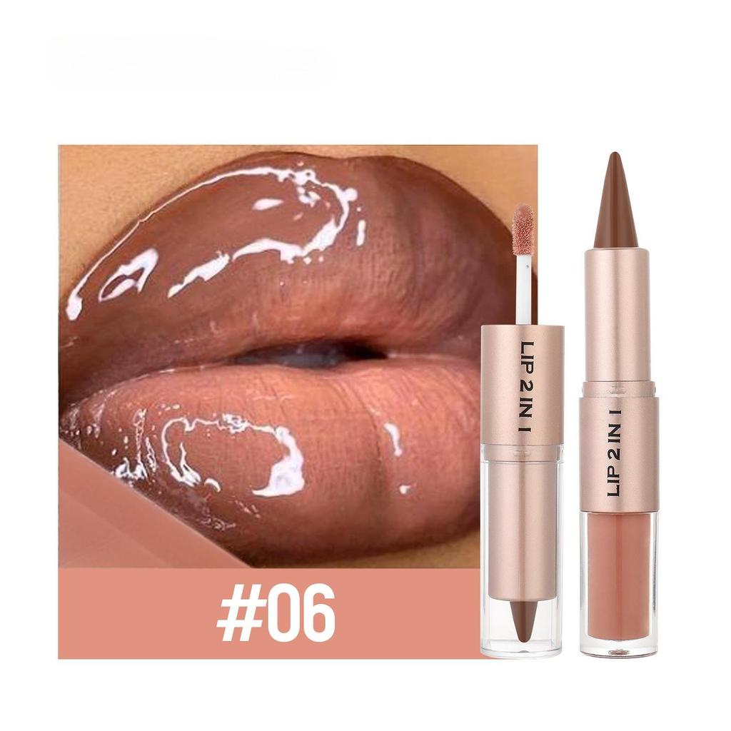 LipstickLip LinerLip GlossTwo-in-one MakeupMatte Line LipstickMirror Lip GlossLip Gloss Tiaoshengse Cosmetic