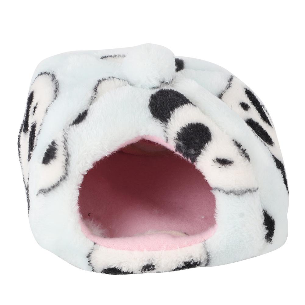 Panda Sky Blue Winter Thicken Plush Cloth Pet Nest Hamster House Hedgehog Bed for Guinea Pig Flying