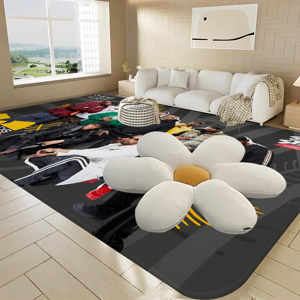 W-WU-T-TANG C-CLAN Entrance Door Mat Washable Non-Slip Living Room Sofa Chairs Area Mat Kitchen Alfombra