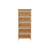 Chest of Drawers In Bamboo and Paulownia - DKD Home Decor - Multicoloured - 42x32x98 Cm - 5 Drawers - 8.7 Kg - Assembly Required