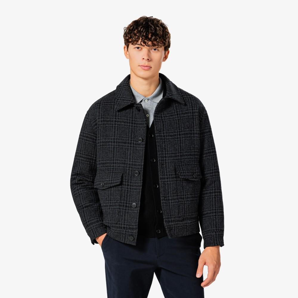 Lacoste Men's Quilted Lining Wool Drizzler Jacket BH533E-55N050