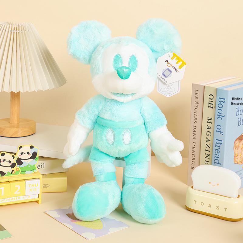 Disney Authentic Colorful Macaron Mickey Mouse Sparkling Water Series Plush Toy Pendant