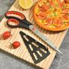 Detachable Pizza Scissors Knife With Protective Server Stainless Steel Pizza Cutter Slicer Scallion Cutter Kitchen Accessories