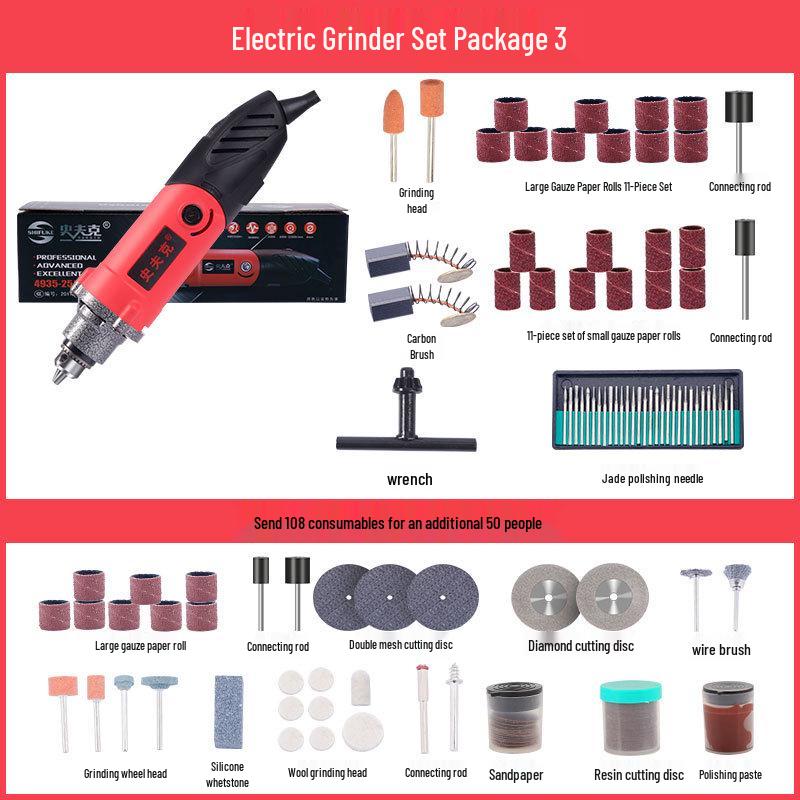 Compact Electric Grinder: Multi-Function Polishing, Cutting, and Engraving Tool