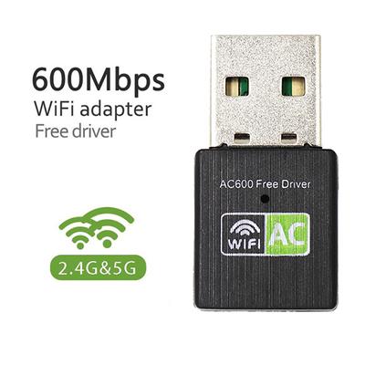 Free Driver Usb Wifi Adapter 600Mbps Wi Fi Adapter 5Ghz Antenna Usb Ethernet Pc Wi-Fi Adapter Lan Wifi Dongle Ac Wifi Receiver