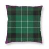 Hibernian Tartan Kissenbezug Polyester Leinen Samt Bedruckt Reißverschluss Dekokissenbezug Heimkissenbezug