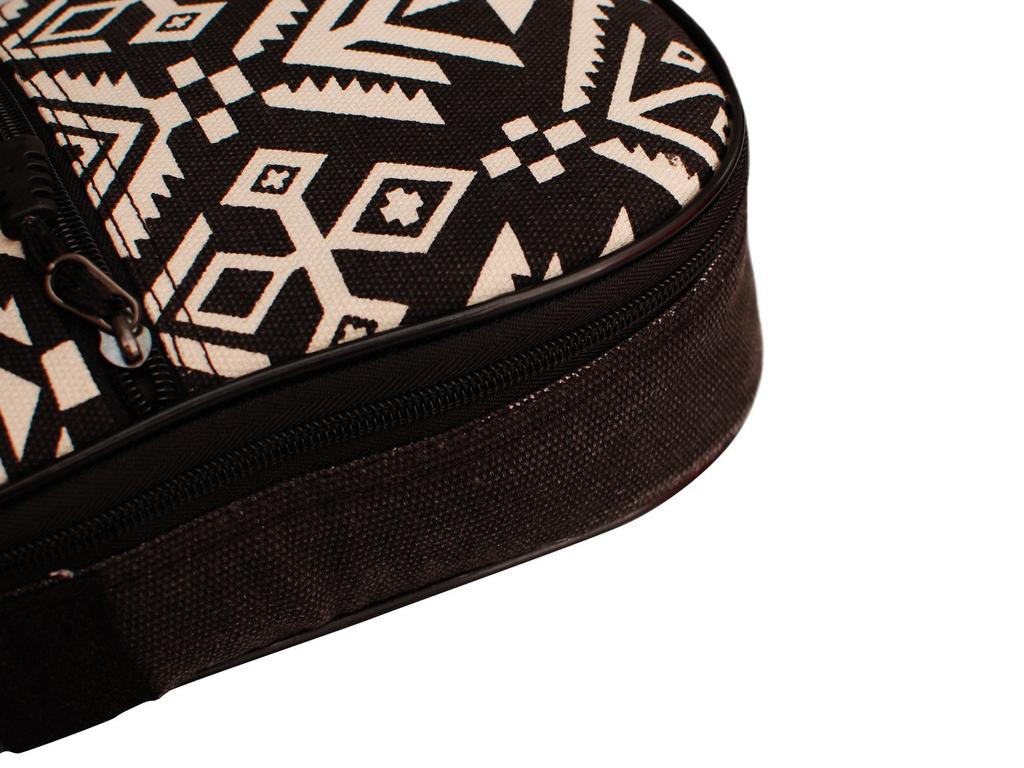 MUSIC FIRST Original Design Cotton Vintage Style "Aztec" Ukulele Case (21-inch Soprano, Aztec)