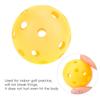 50 ks Jednobarevné duté míčky na golf pro nácvik proudění vzduchu, Vnitřní golfové míčky pro děti (Žlutá)