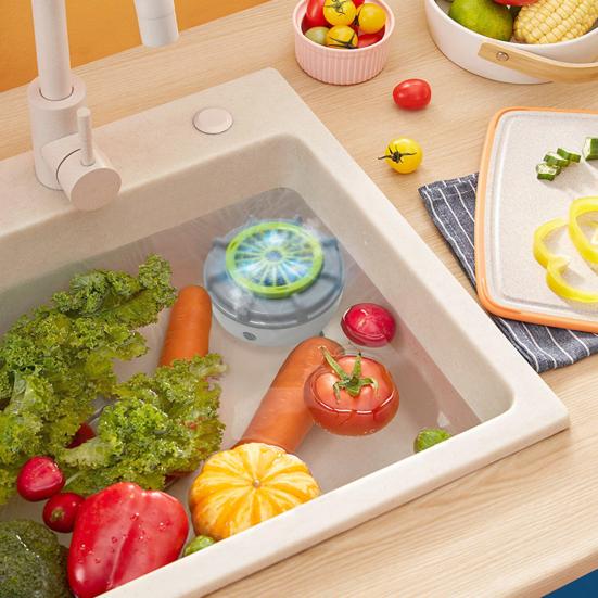 Přenosná pračka na ovoce a zeleninu IPX7 Vodotěsná Kompaktní design Přenosná Automatická Ultrazvuková