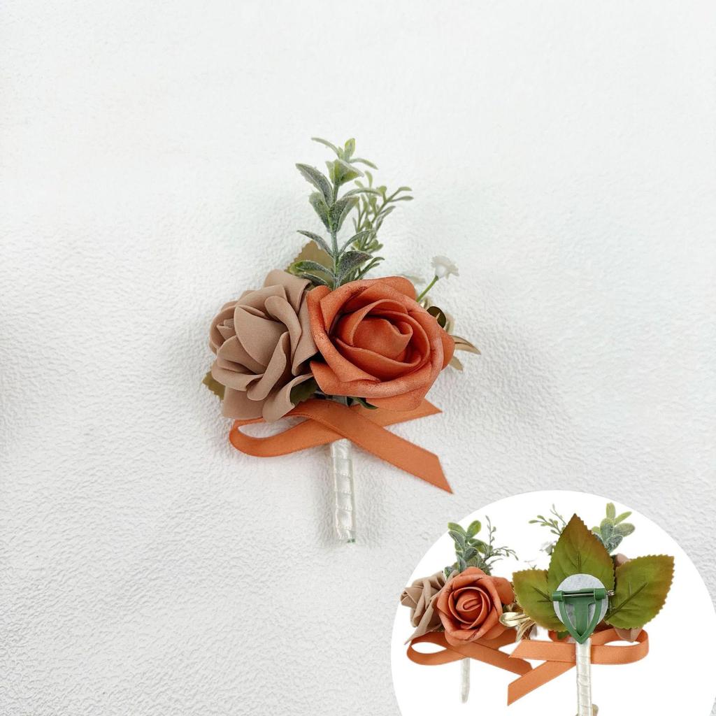 European Wedding Supplies: Groom and Bride Shoulder Corsage, Welcome Flower, Bridesmaid Wrist Corsage