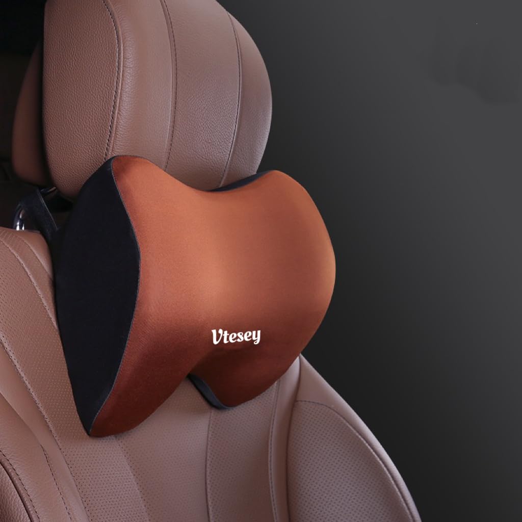 

Vtesey Car Headrest, Neck Pad, Memory Foam Neck Pillow, Car Pillow, Neck Cushion, SGS/100D