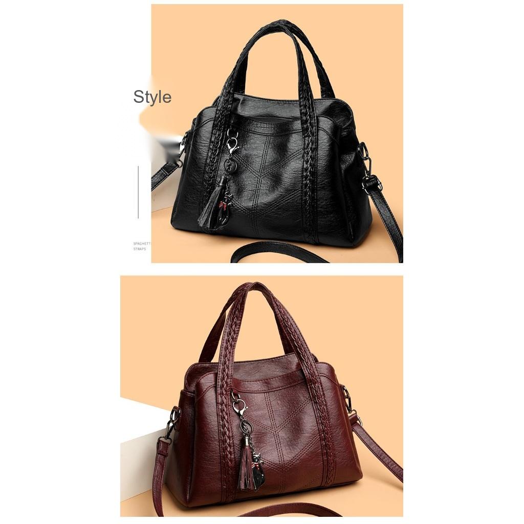 Xeie Thuk Handbag Shoulder Bag Women Faux leather Daily Commute Casual
