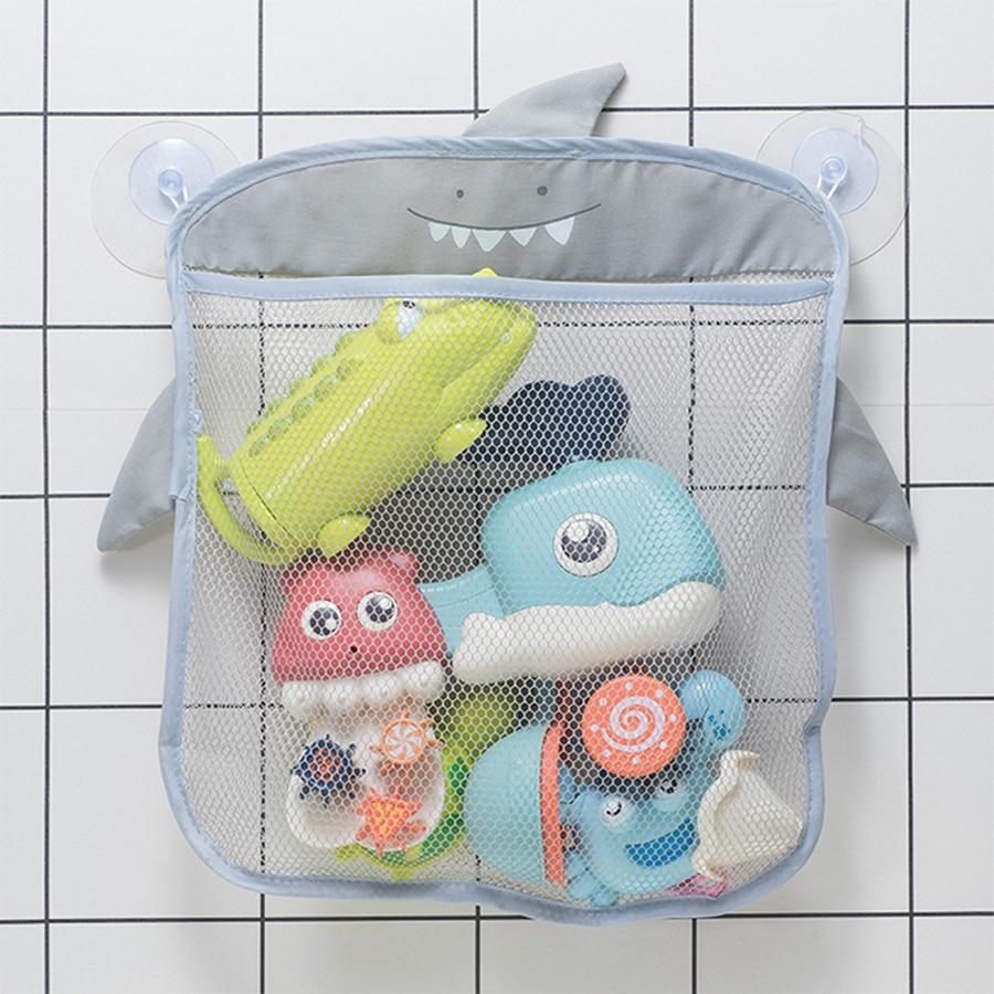Baby Bathroom Mesh Bag Kids Basket Toys Net Cartoon Waterproof Cloth Sand Toys Beach Storage