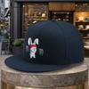 pc Adjustable Duckbill Baseball Cap with Weightlifting Rabbit Print  Lightweight Flat Brim Hat Suitable for Golf Travel Hip