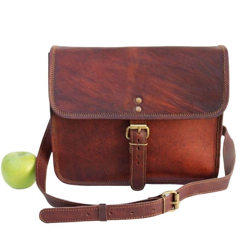LEATHER SHOULDER BAG, Satchel Style Handmade from Genuine Leather