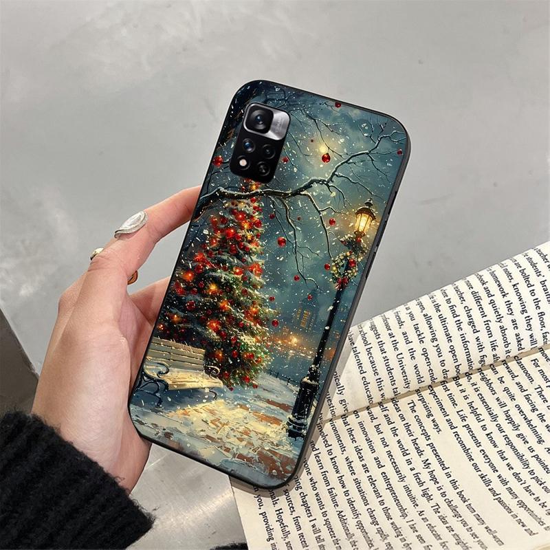 

Phone Case For Xiaomi Redmi note 14 Pro 14 13 12 11 10 Pro 14S 12S 11S Redmi 14C 13C 10 Christmas Tree Light Redmi 14C