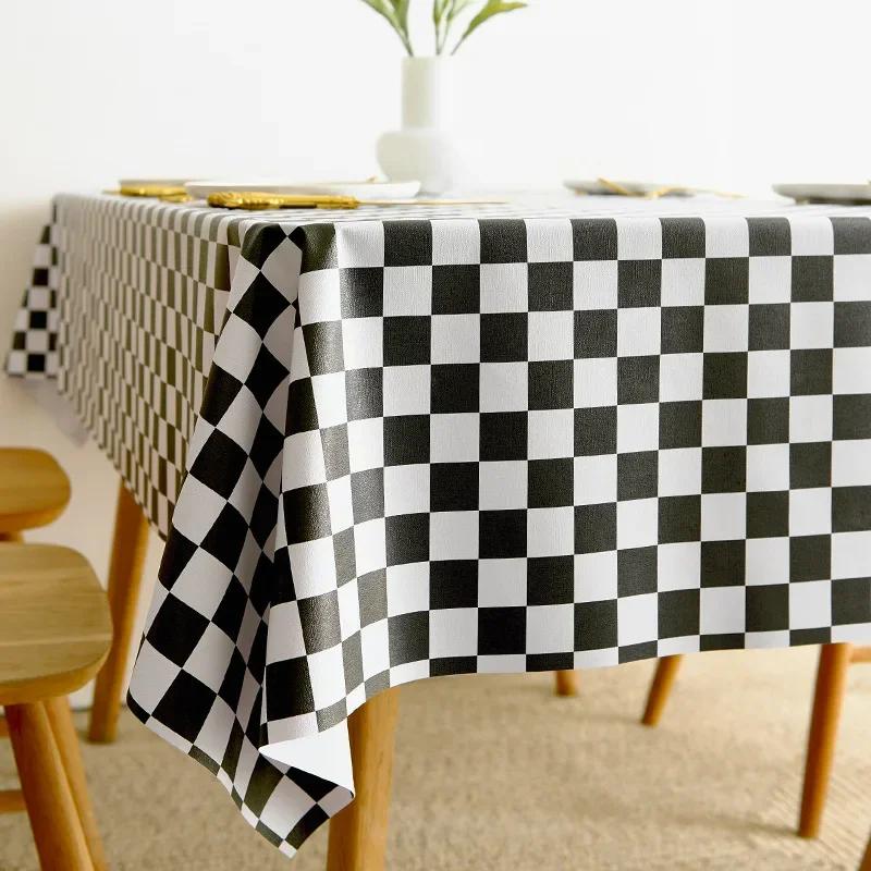 1/3pcs Checkerboard Tablecloth Disposable Rectangular Tablecloth Picnic Mat Party