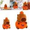 Capybara Plush Decor, Cute Stuffed Animal with Pumpkin Body for Boys Girls, Teens