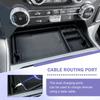 Center Console Organizer for -2025 Ford F150 Front Hidden Storage Box Tray UBS Hole Shifter Pocket Organizer Car Accessories