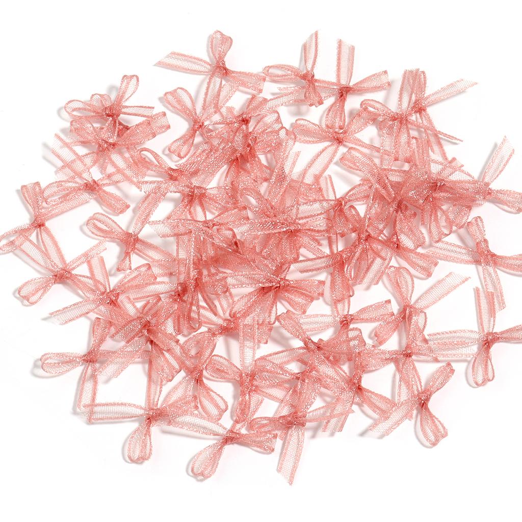 30pcs/lot Organza Mini Bows Color Cute Nail Art Lace Bowknots Charm for Craft Handwork DIY Manicure Decoration Material