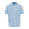 Fabric Mens Checked Poplin Short-Sleeved Shirt