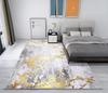 Grijze Luxe Stijl Tapijt voor Woonkamer Modern Groot Vloerkleed Slaapkamer Decoratie Zacht Pluizig Garderobe Flanellen Matten Wasbaar