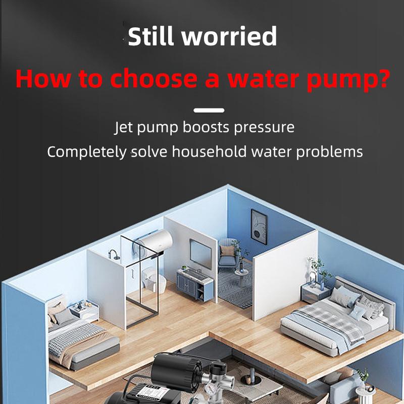 370W/1500W Household Fully Automatic Water Pump Silent Tap Water Booster Pump Stainless Steel Self-Priming Pump