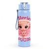 1PC Ballerina Puccina Slogan Print 750ml Color Plastic Sports Water Bottle Leakproof Flip Straw Lid Suitable for Sports Office Home Use