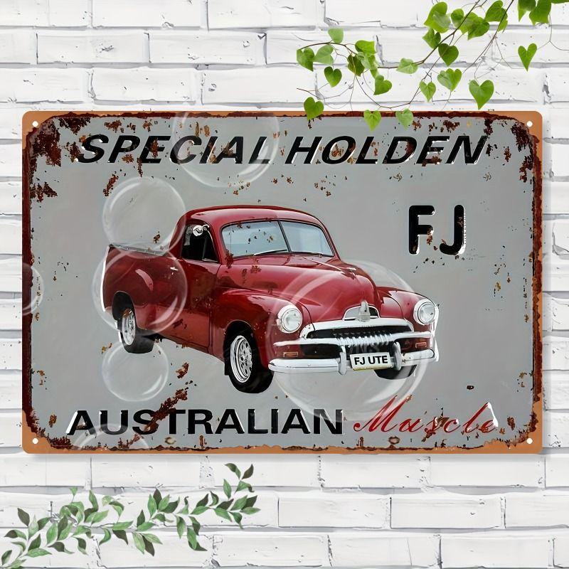 Retro Car Metal Tin Sign Vintage Garage Wall Decor