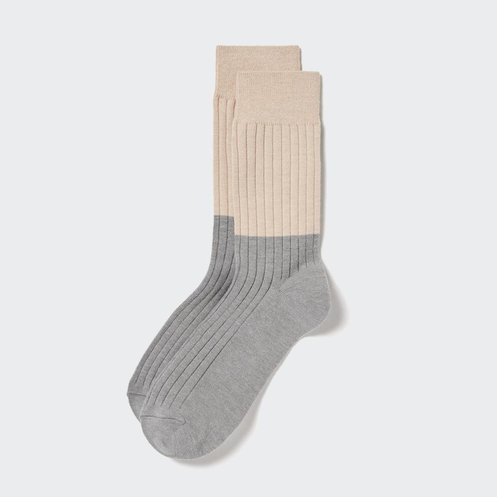 

Носки UNIQLO Heattech с цветными блоками