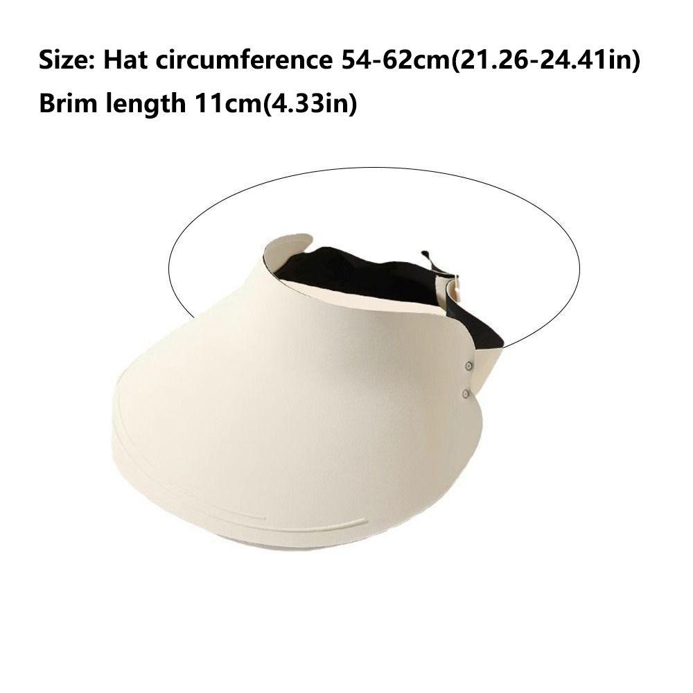 Fashion UV Protection Sun Protection Hat Foldable Breathable Sun Hats Seamless Integrated Empty Top Hat Outdoor