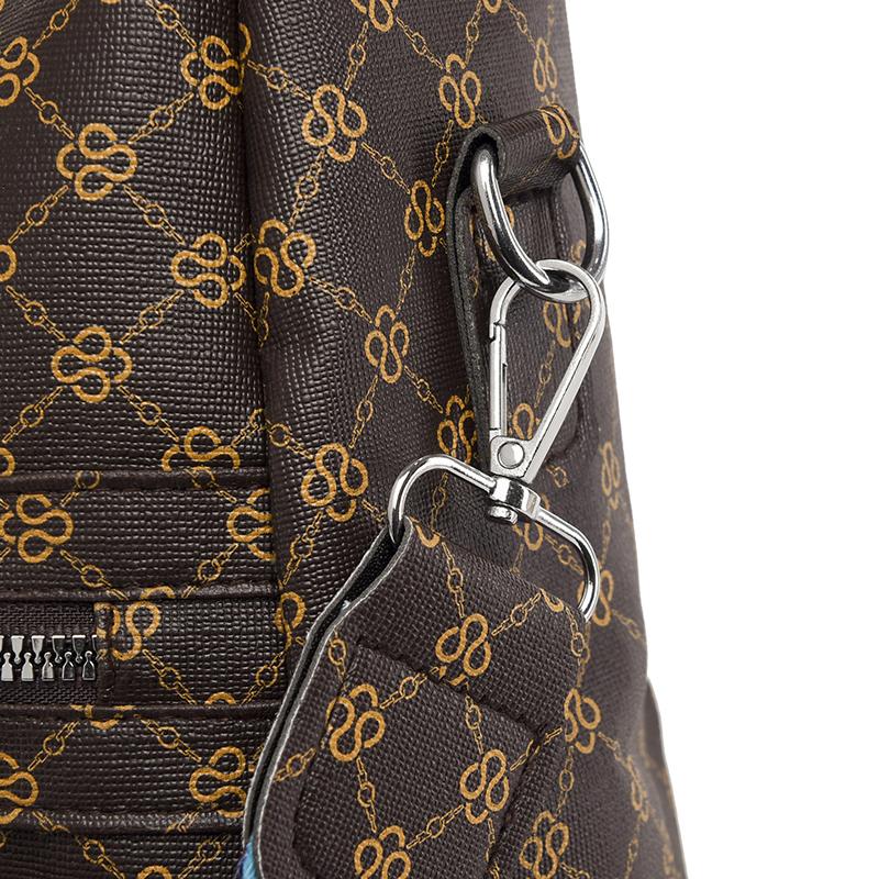 Damen-Reiserucksack, weicher Leder-Druck-Rucksack