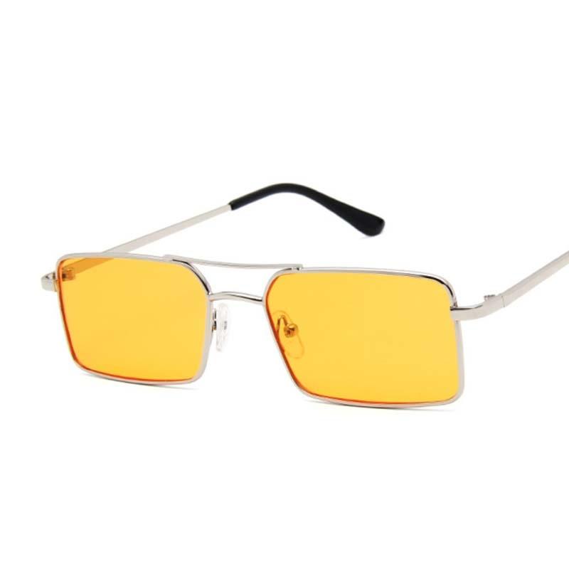 Brand Designer Square Sunglasses Women Retro Small Frame Driver Sun Glasses Female Fashion Colorful Vintage