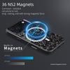 For iPhone 17 Pro Max Magnetic Case Forged Texture Aramid Fiber + TPU Phone Cover with Metal Lens Frame
