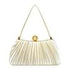 The Evening Bag Is A Pleated Handbag with An Elegant Style and A Large-capacity Clutch Casually