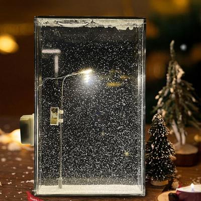 1/2/3 Zestawy Śnieżna Noc Lampka Nocna Zestaw DIY Lampa Świąteczna Scena Śnieżna Idealny Prezent Emocjonalny Dekoracja Domu Biura