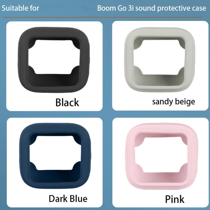 Universally Shock Absorbing Case For Boom Go 3I Speakers Holder Soft Touches Shell Perfect Fit Shockproof Cover