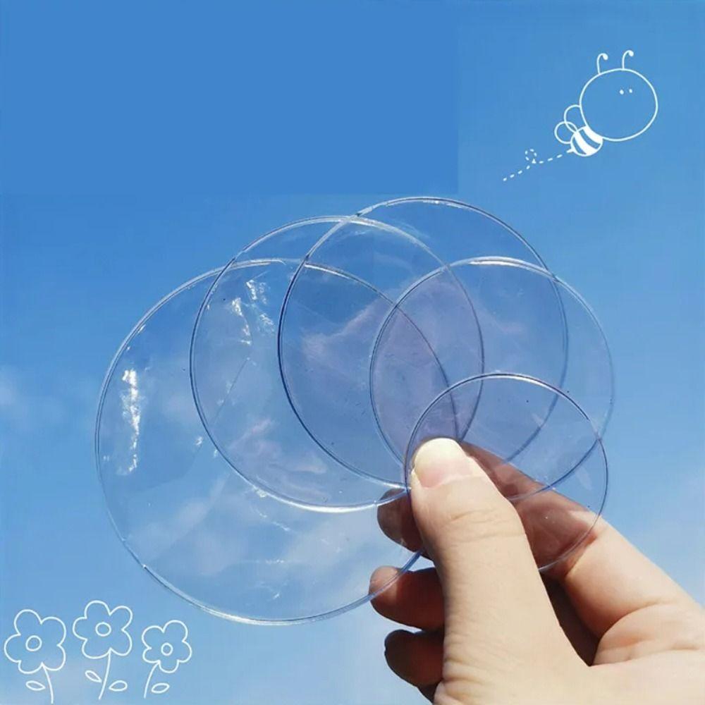 5Pcs Transparent Ita Bag Pin Case Badge Protector Badge Protective Sleeve  Badge Pins