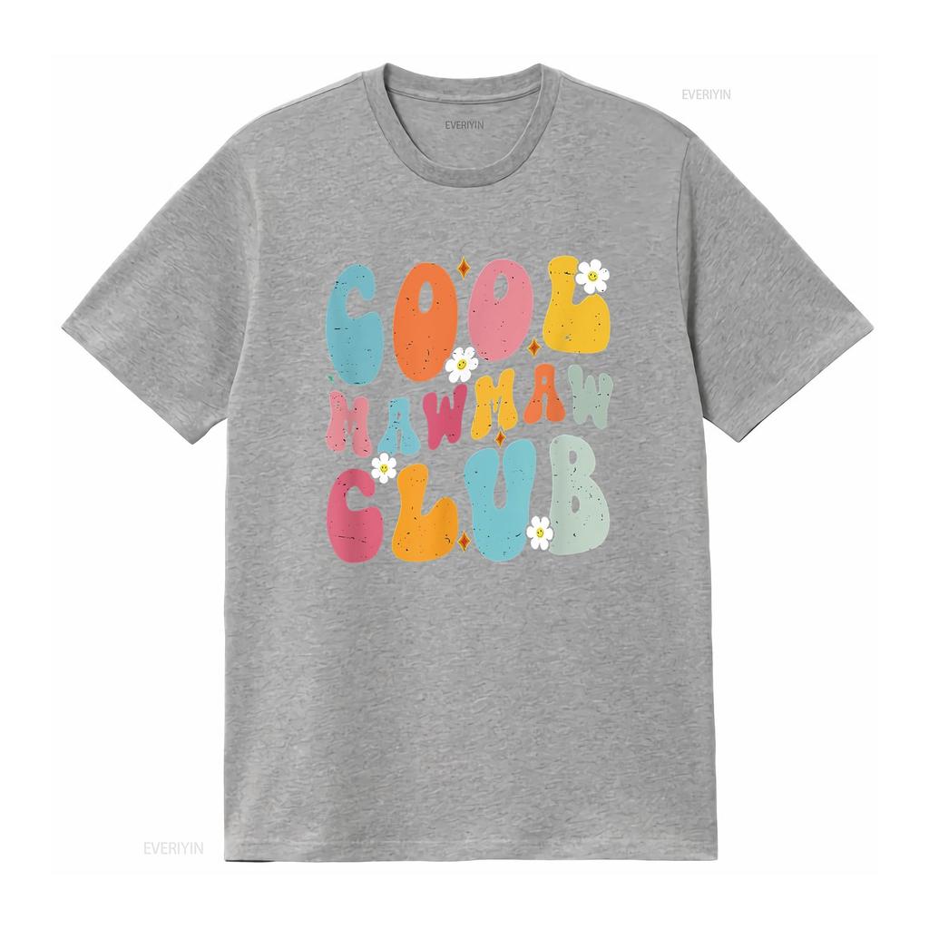 Cool Mawmaw Club Mother s Day Groovy Retro Best Mom Ever T Shirt vintage Washed Comfortable Casual fashion graphic