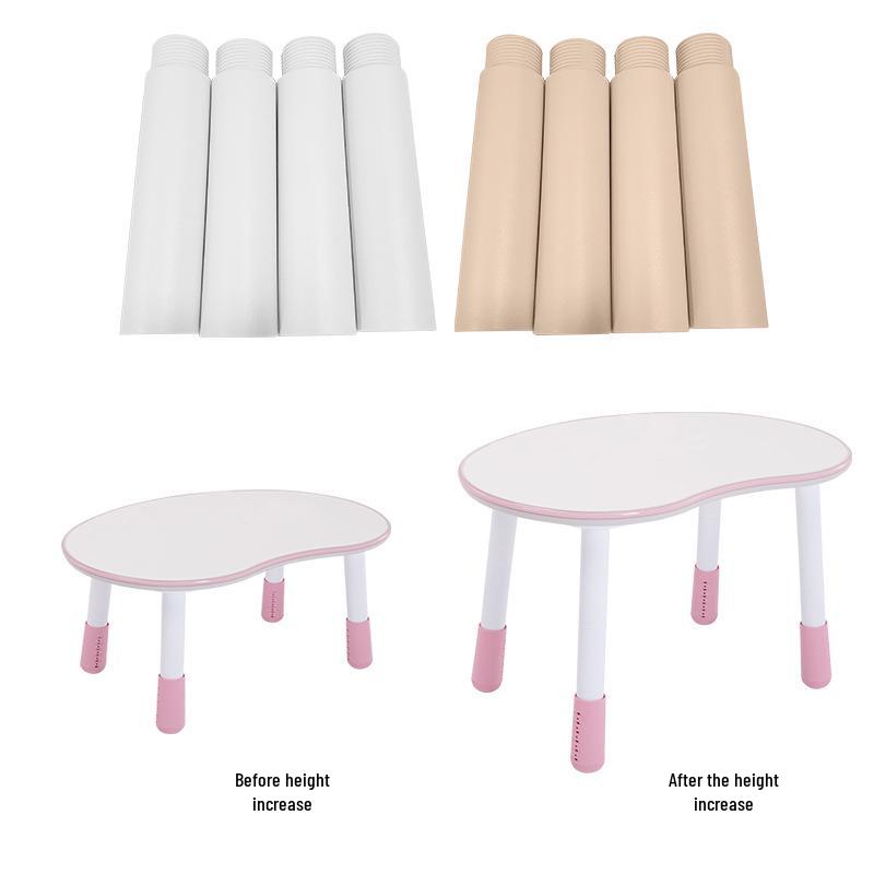 Mesa Cuadrada Ajustable Nancy para Niños con Patas Elevables y Barra Elevadora