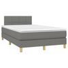 Maison Exclusive - Sommier à lattes de lit avec matelas Gris foncé 120x200cm Tissu