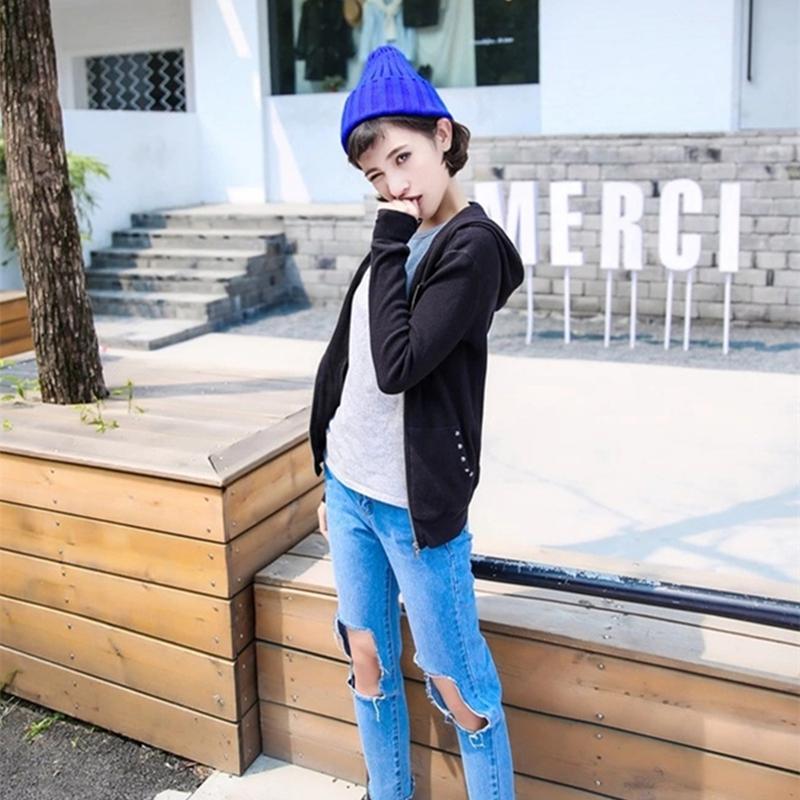 Classic Daily Women's Winter Hat Solid Warm Soft Hip Hop Autumn Knitted Hats Canady Colors Streetwear Beanies Cap