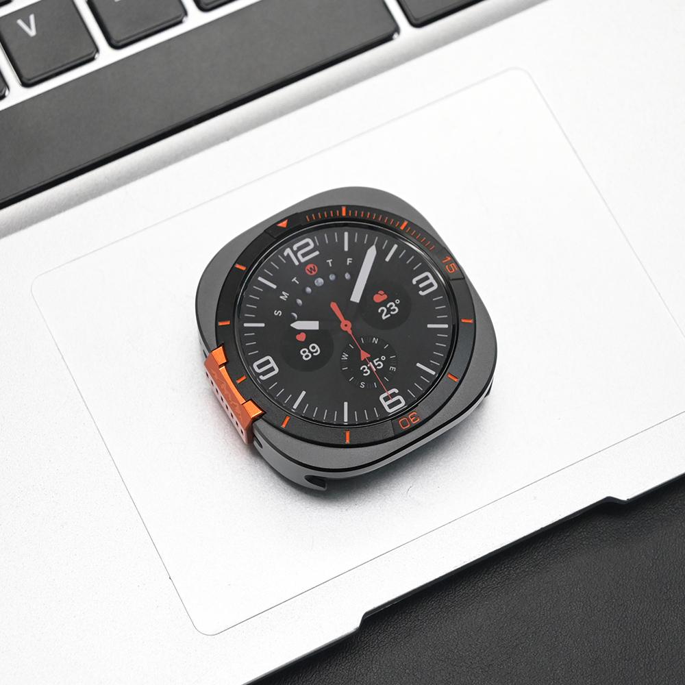 Aluminum Alloy Watch Case for Samsung Galaxy Watch Ultra 2025 2024 Screen Protection Hollow Protector for Galaxy Ultra 47mm Mens