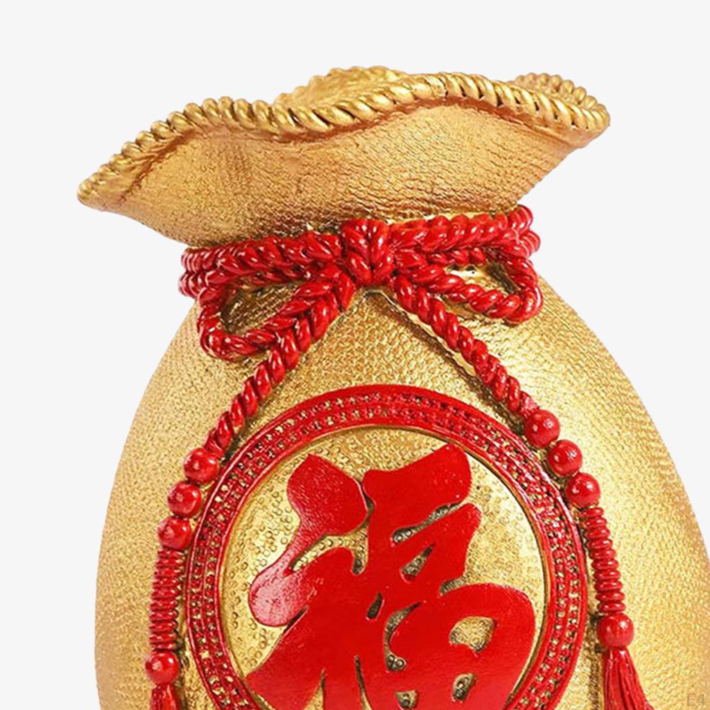 Chinese Flower Vase Shape Bouquet Holder Flowerpot Gift Statue Art Ornaments Planter Pot for Home