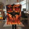 1PC Attack On Titan Print Flannel Blanket, High Quality All Seasons, Home Decor, Warmth and Comfort, Perfect for Christmas Gifts
