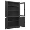 Office Cabinet Anthracite Grey 90 x 40 x 180 cm Steel
