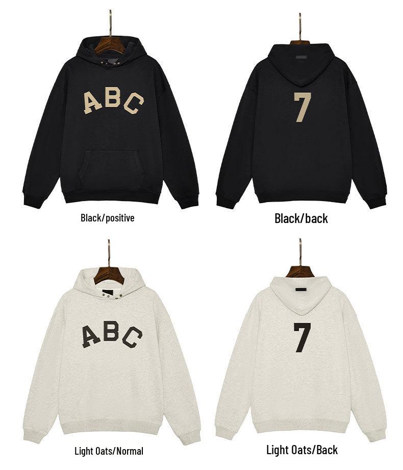 FOGESSENTIALSZONE Staffel 7 ABC Hoodie: Trendiges Unisex-Sweatshirt im lockeren Schnitt