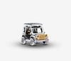 Sweet 925 Silver Car Charms Bicycle Pumpkin Carriage Ring Beads Pendant Fit Bracelet Necklace DIY Jewelry Gift