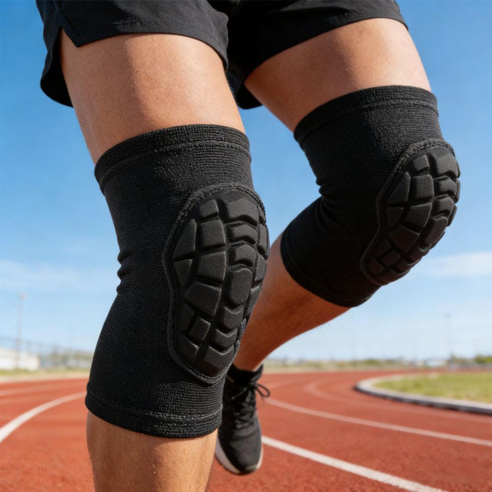 1 Paar Professionelle Verdickte Eva Sport-Knieschoner Taktische Anti-Rutsch-Kniebandage für Tanzen, Skifahren, Skateboarden, Radfahren